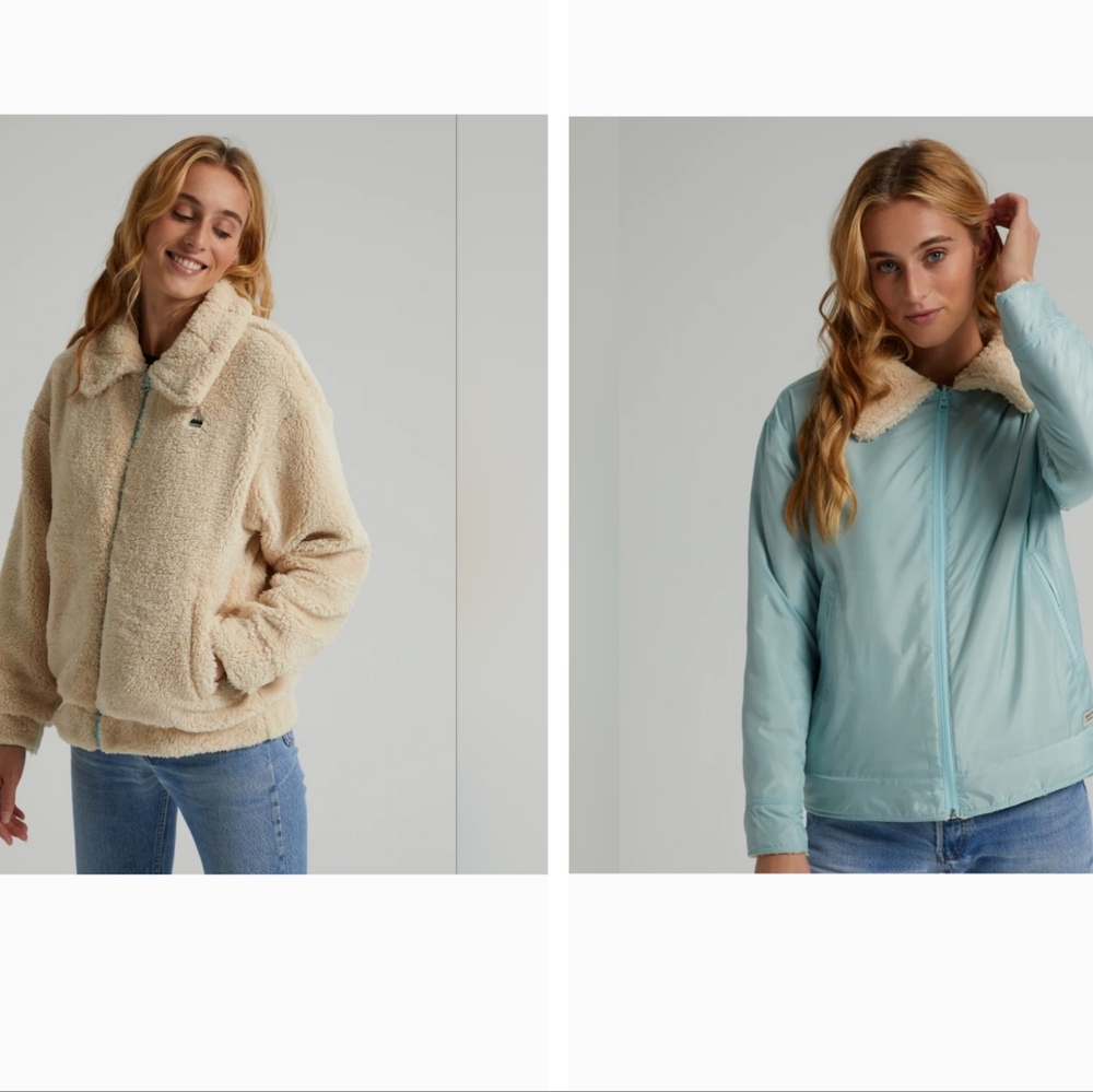Burton Reversible Women's Lynx Full-Zip Sherpa Fleece Jacket Size M